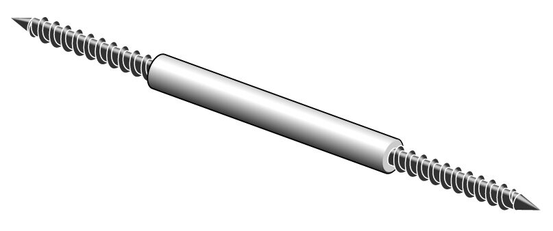The Bit Pull: a double-ended threaded steel connector